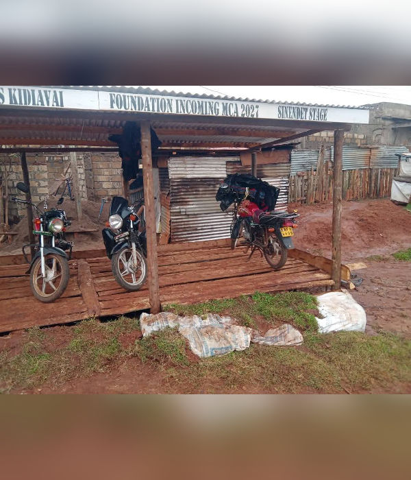 Boda boda sheds construction
